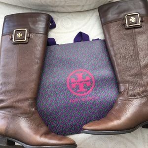 Dark brown Tory Burch riding boots size 7.5